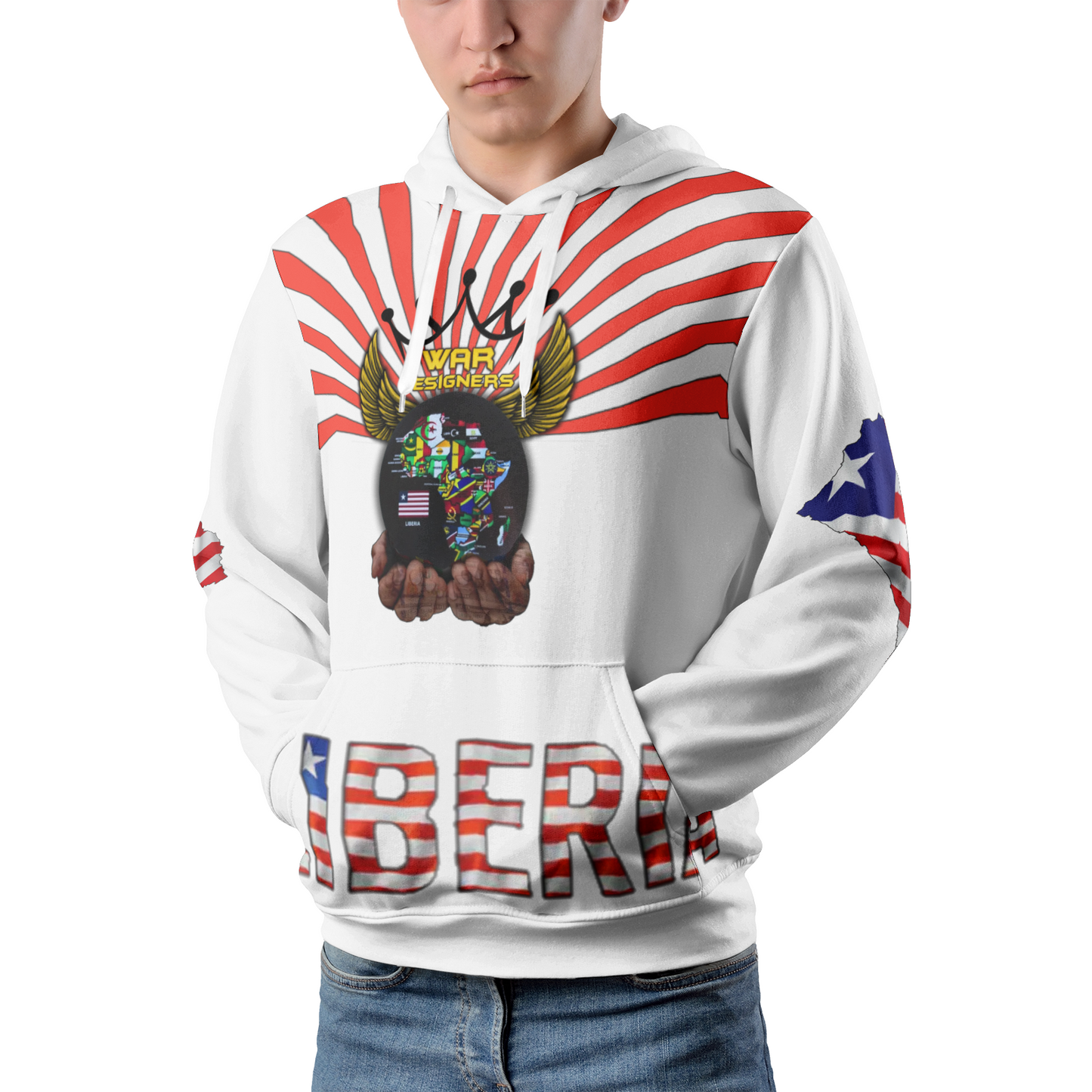 Liberia | War Designer Pullover Hoodies